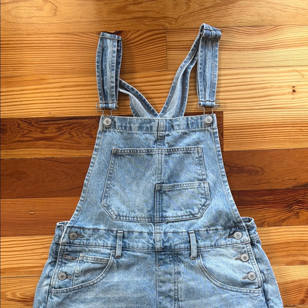 We The Free People Ziggy Denim Overalls / Shortalls sz SM - Picture 2 of 8